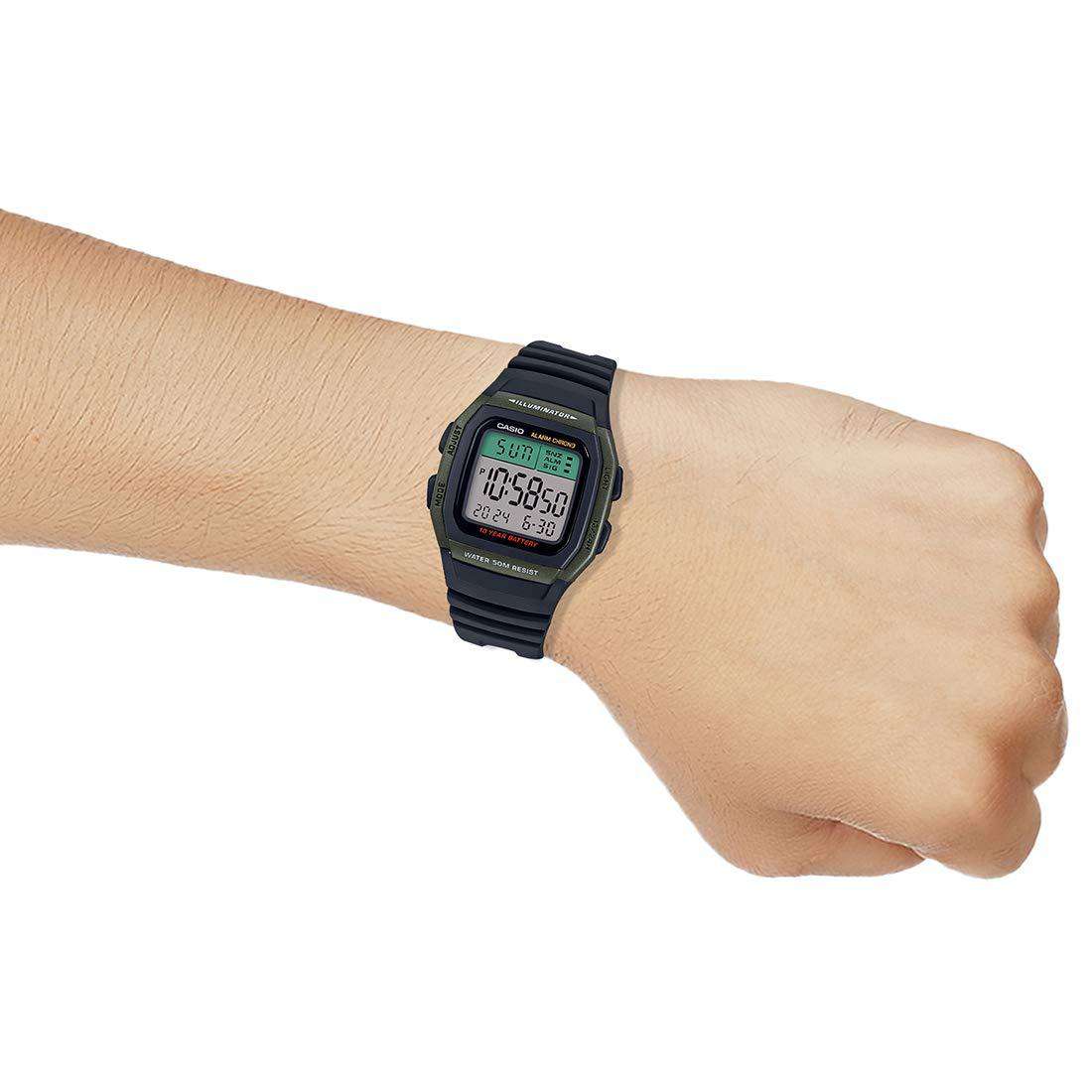 Casio W-96H-3AVDF Black Resin Watch for Men and Women-Watch Portal Philippines