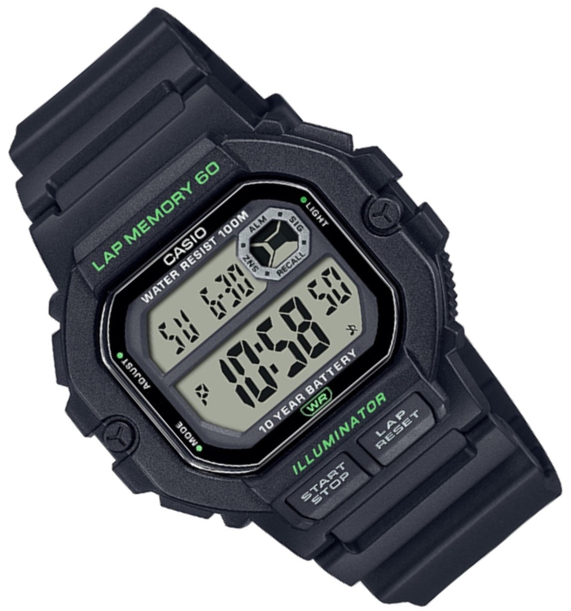Casio WS-1400H-1A Black Resin Strap Watch for Men-Watch Portal Philippines