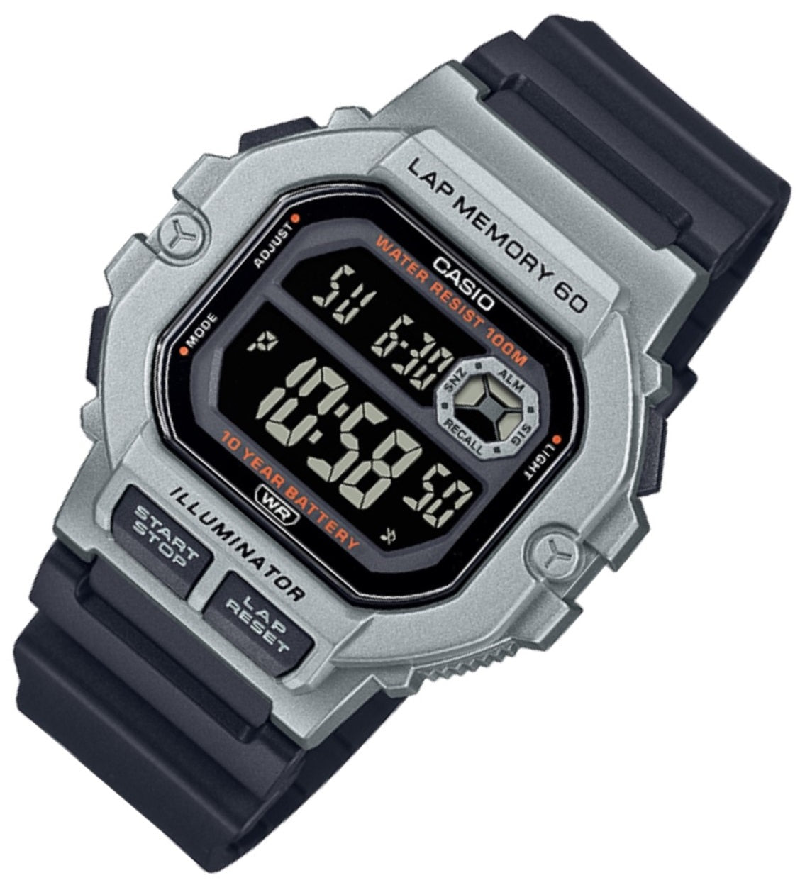 Casio WS-1400H-1B Black Resin Strap Watch for Men-Watch Portal Philippines