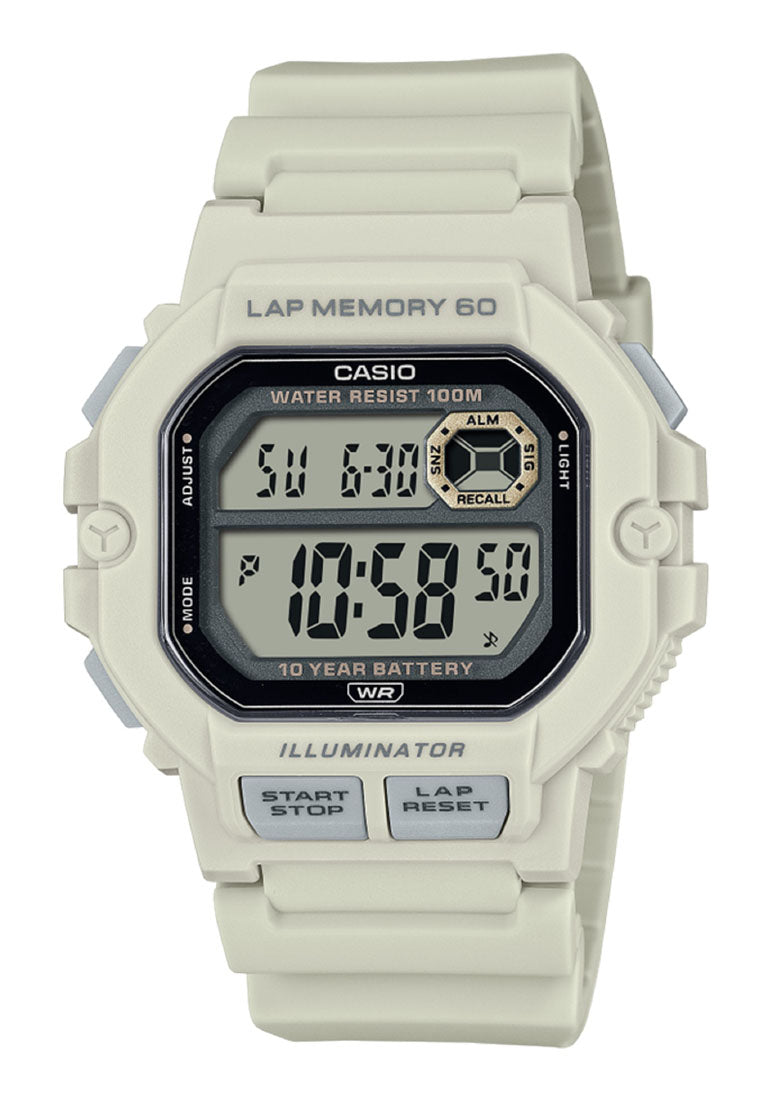 Casio WS-1400H-8A Digital Rubber Strap Watch for Men-Watch Portal Philippines