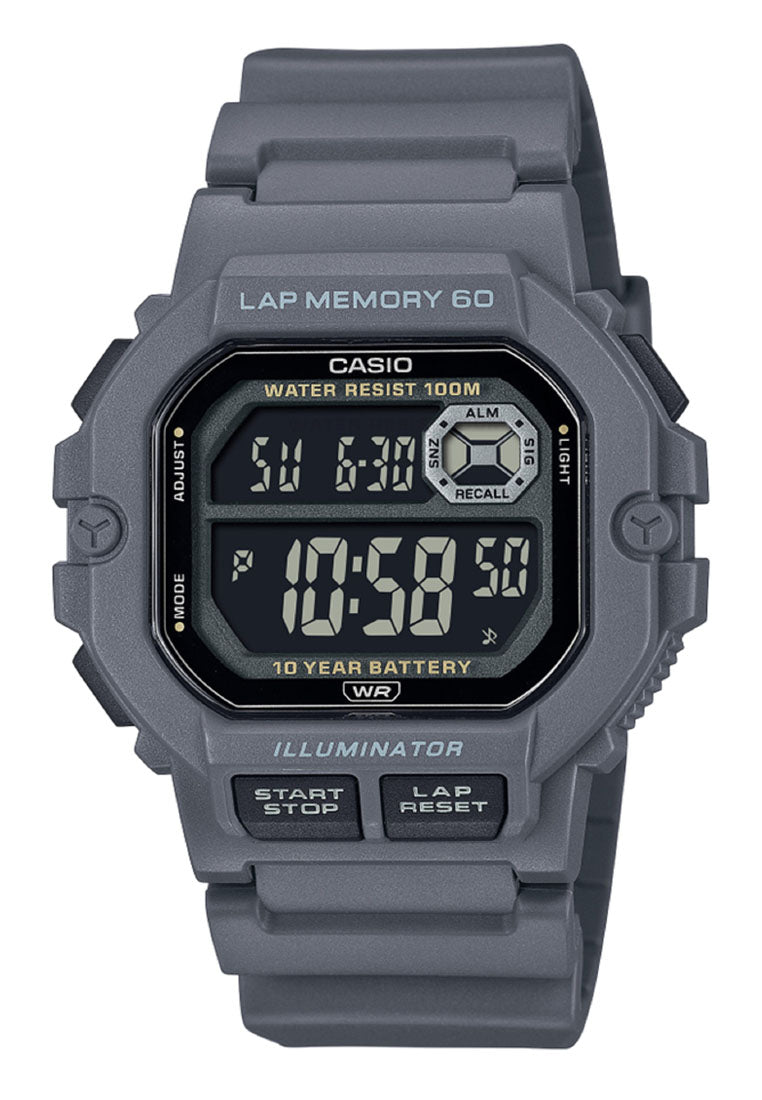 Casio WS-1400H-8B Digital Rubber Strap Watch for Men-Watch Portal Philippines