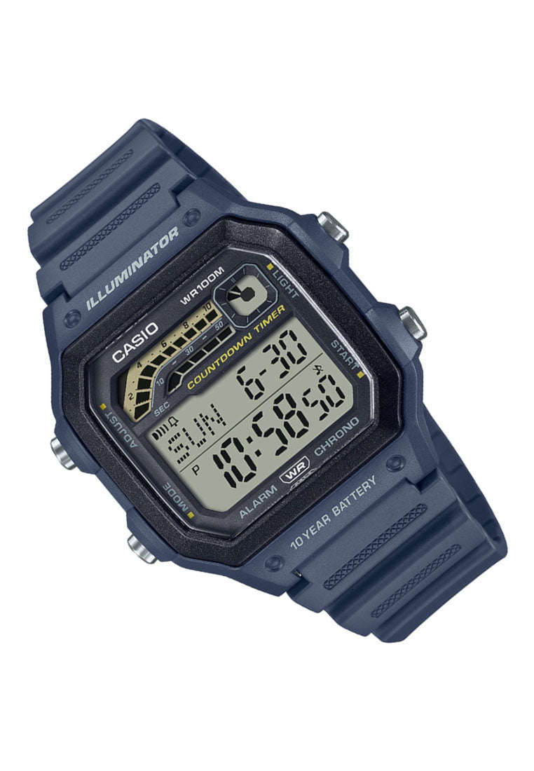 Casio WS-1600H-2A Digital Rubber Strap Watch For Men-Watch Portal Philippines