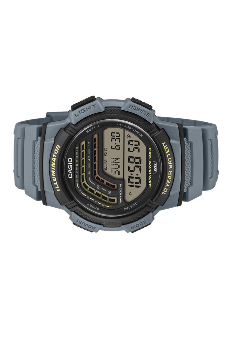 Casio WS-1800-2AVDF Digital Rubber Strap Watch For Men-Watch Portal Philippines