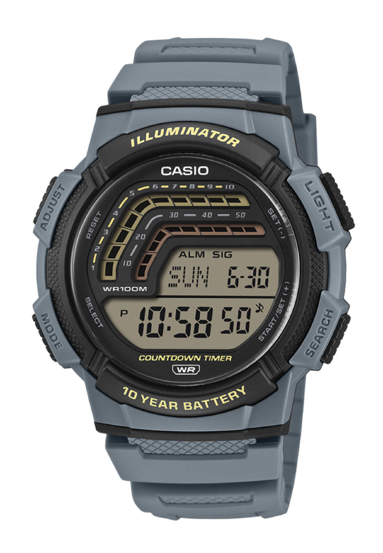 Casio WS-1800-2AVDF Digital Rubber Strap Watch For Men-Watch Portal Philippines
