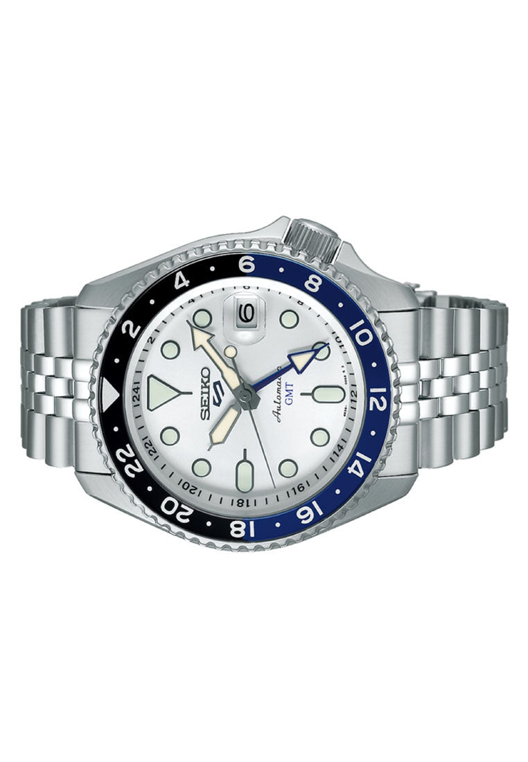 Seiko 5 Sports "Batman" SKX GMT Automatic Stainless Steel Strap Watch for Men SSK033K1-Watch Portal Philippines