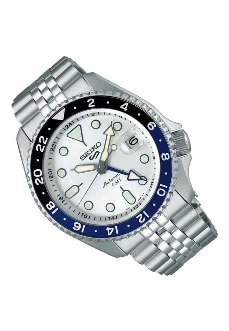 Seiko 5 Sports "Batman" SKX GMT Automatic Stainless Steel Strap Watch for Men SSK033K1-Watch Portal Philippines
