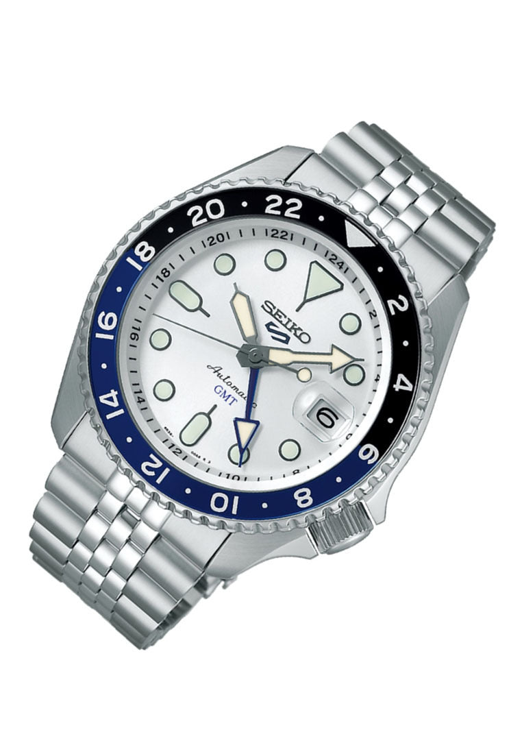Seiko 5 Sports "Batman" SKX GMT Automatic Stainless Steel Strap Watch for Men SSK033K1-Watch Portal Philippines
