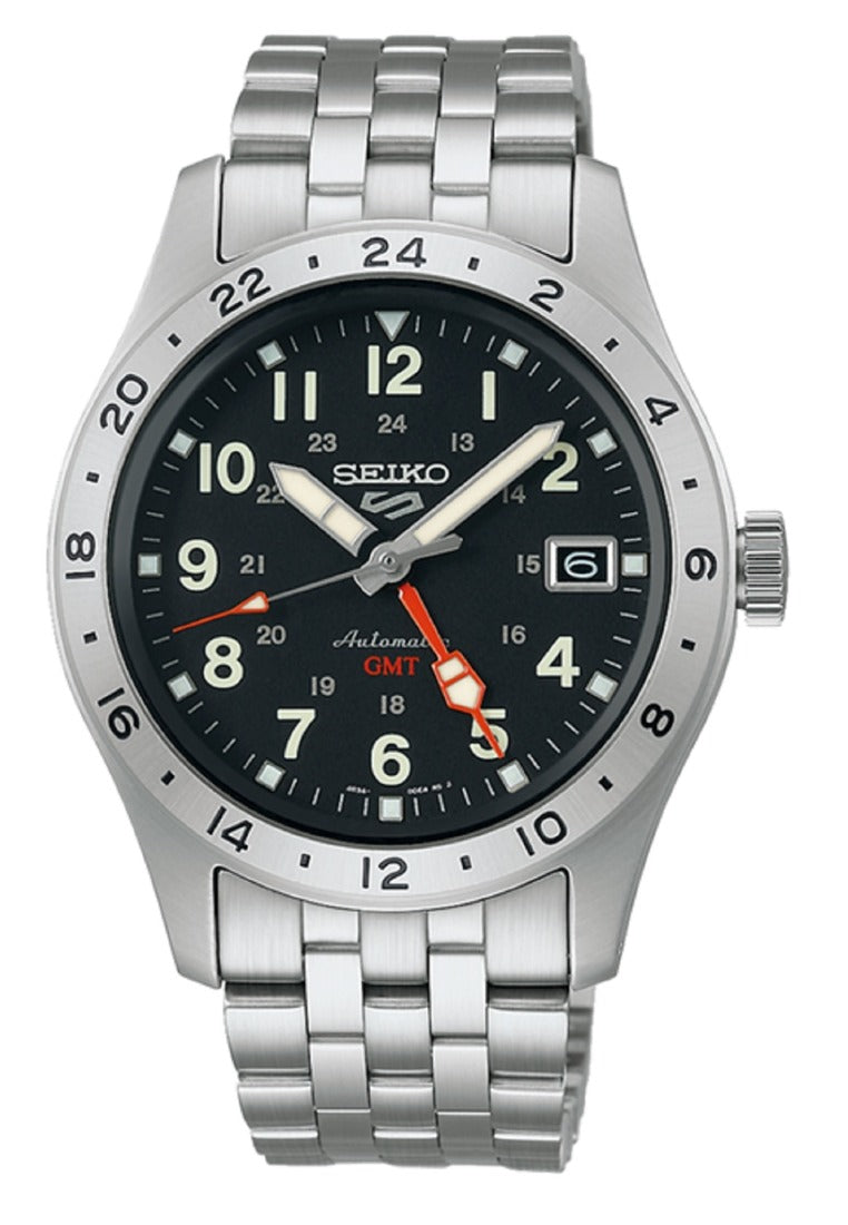 Seiko 5 Sports GMT Automatic Stainless Steel Strap Watch for Men SSK023K1-Watch Portal Philippines