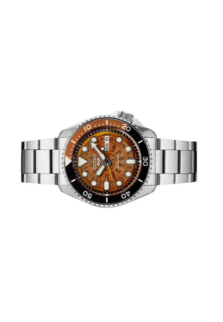 Seiko 5 Sports "Skeleton Style" Automatic Stainless Steel Strap Watch for Men SRPJ47K1-Watch Portal Philippines