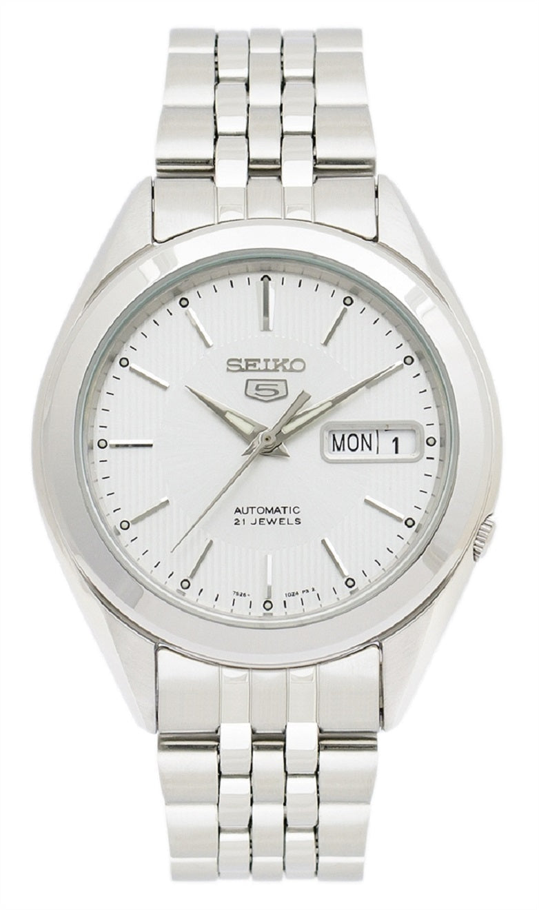 Seiko Sports SNKL15K1 Silver Stainless Automatic Watch for Men
