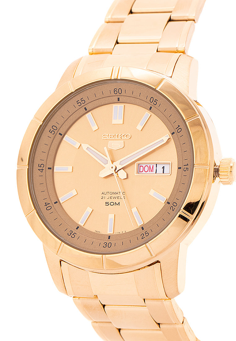 Seiko 5 Sports SNKN62K1 Gold Stainless Automatic Watch for Men-Watch Portal Philippines