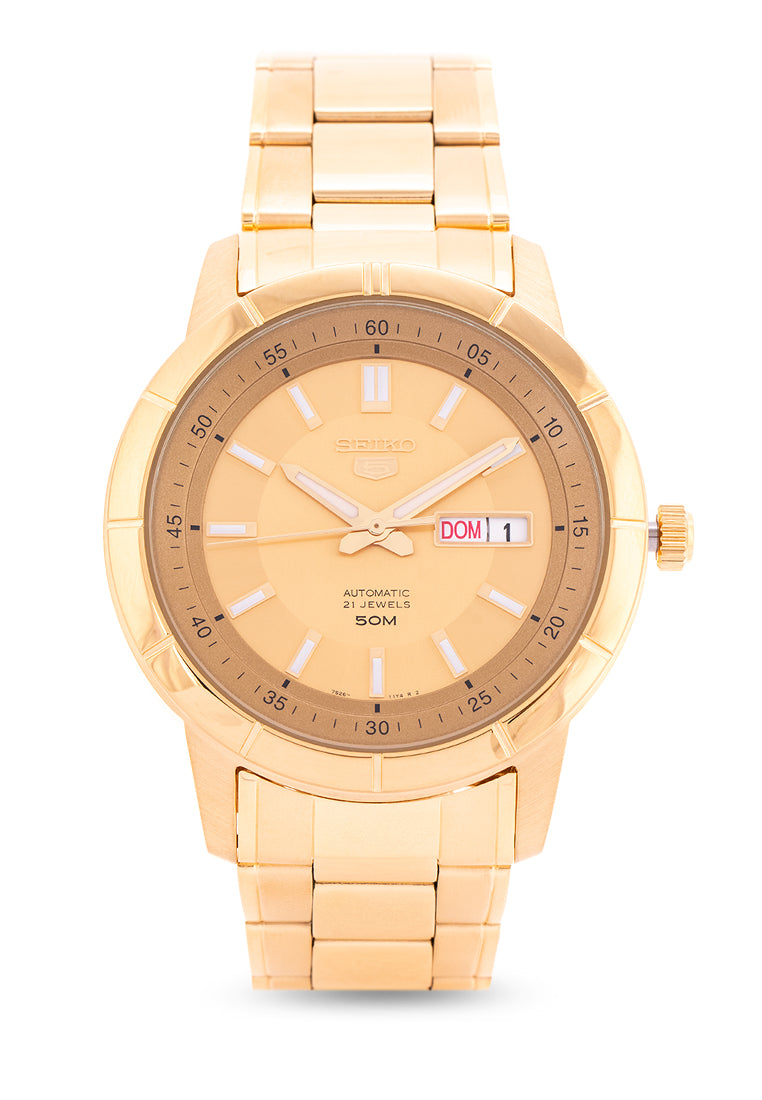 Seiko 5 Sports SNKN62K1 Gold Stainless Automatic Watch for Men-Watch Portal Philippines