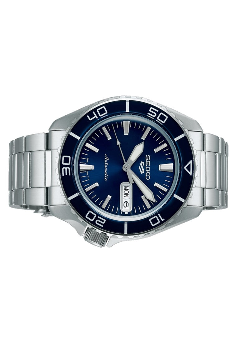 Seiko 5 Sports "SNZH5 Reissue Blue Fathoms" Automatic Stainless Steel Strap Watch for Men SRPK97K1-Watch Portal Philippines