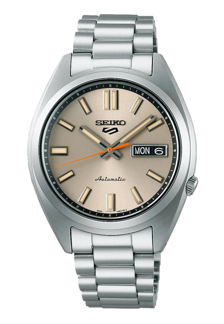 Seiko 5 Sports SRPK91K1 SNXS Beige Chinos Automatic Stainless Steel Watch for Men-Watch Portal Philippines