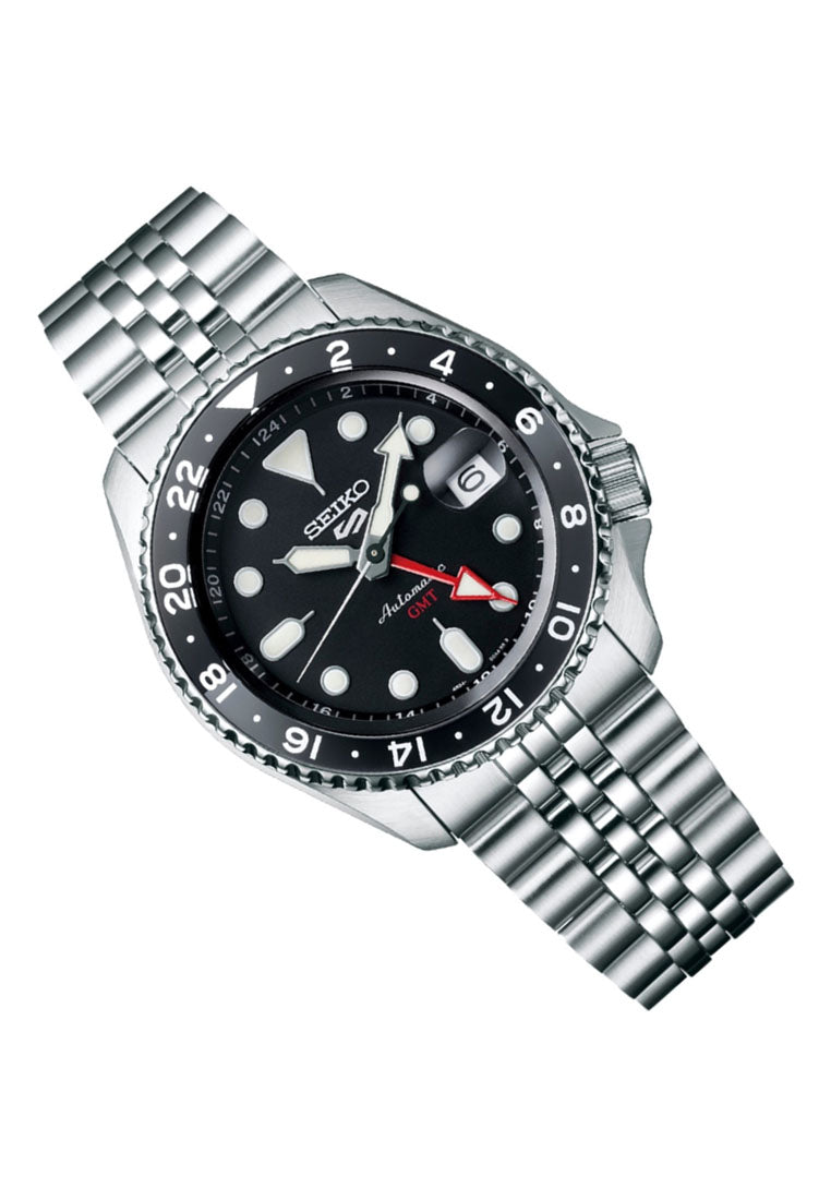 Seiko 5 Sports SSK001K1 Black Grape GMT Automatic Stainless Steel Watch for Men-Watch Portal Philippines