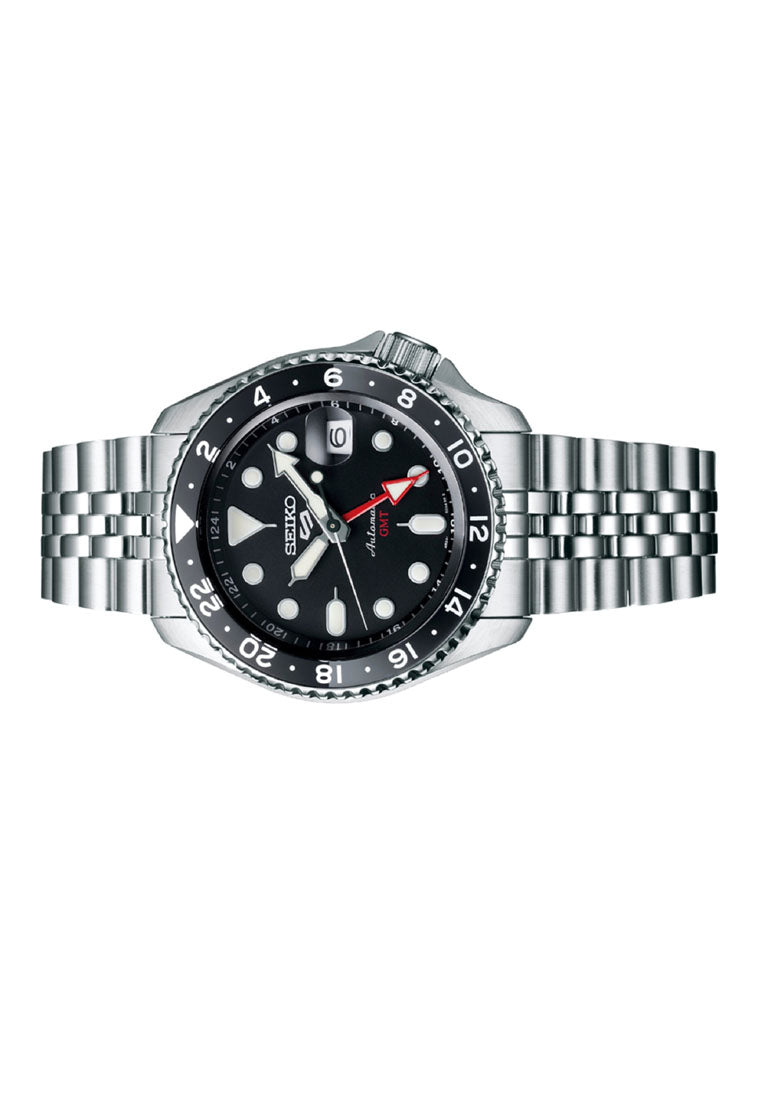 Seiko 5 Sports SSK001K1 Black Grape GMT Automatic Stainless Steel Watch for Men-Watch Portal Philippines
