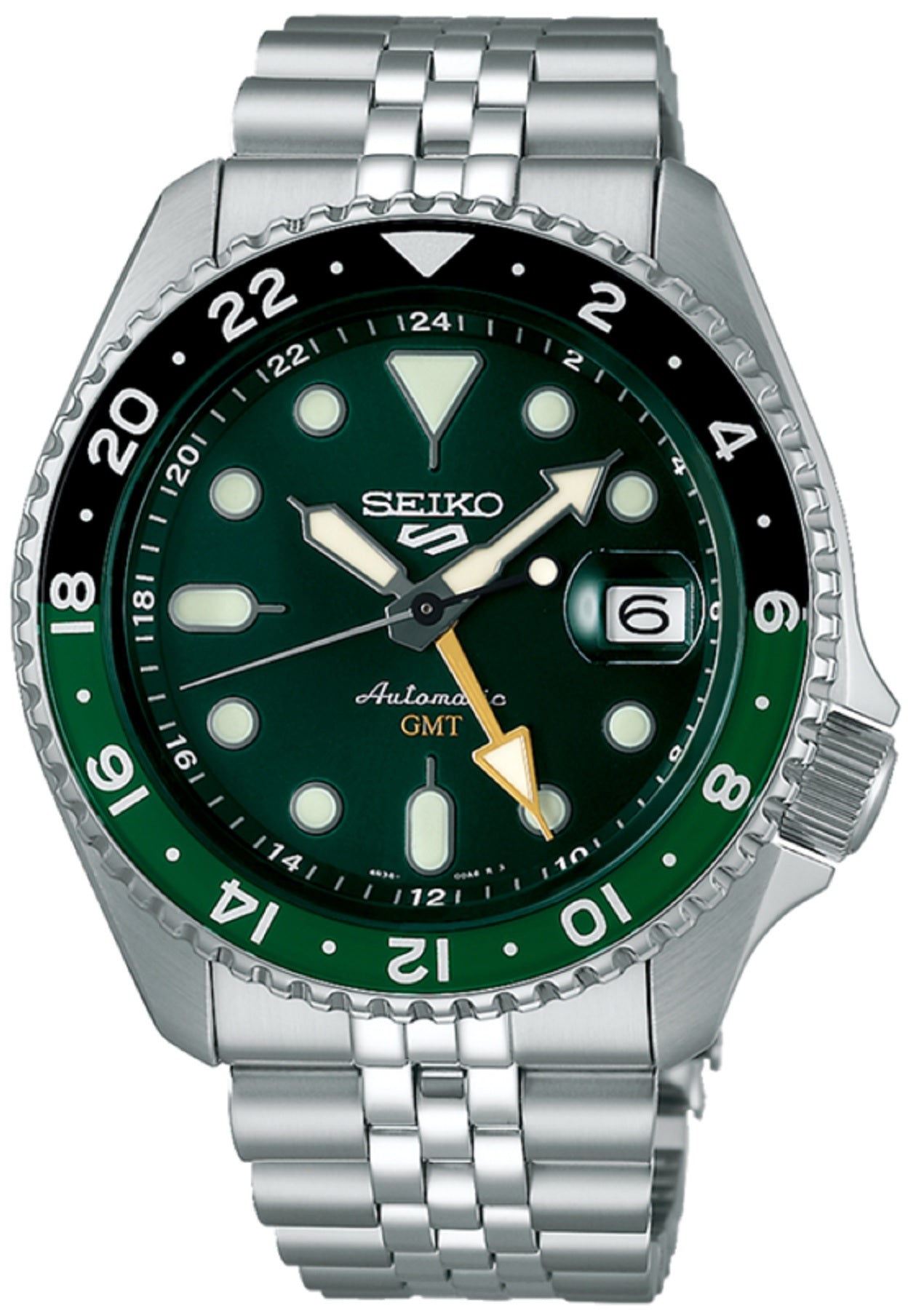 Seiko Sports SSK035K1 Green SKX GMT Automatic Watch