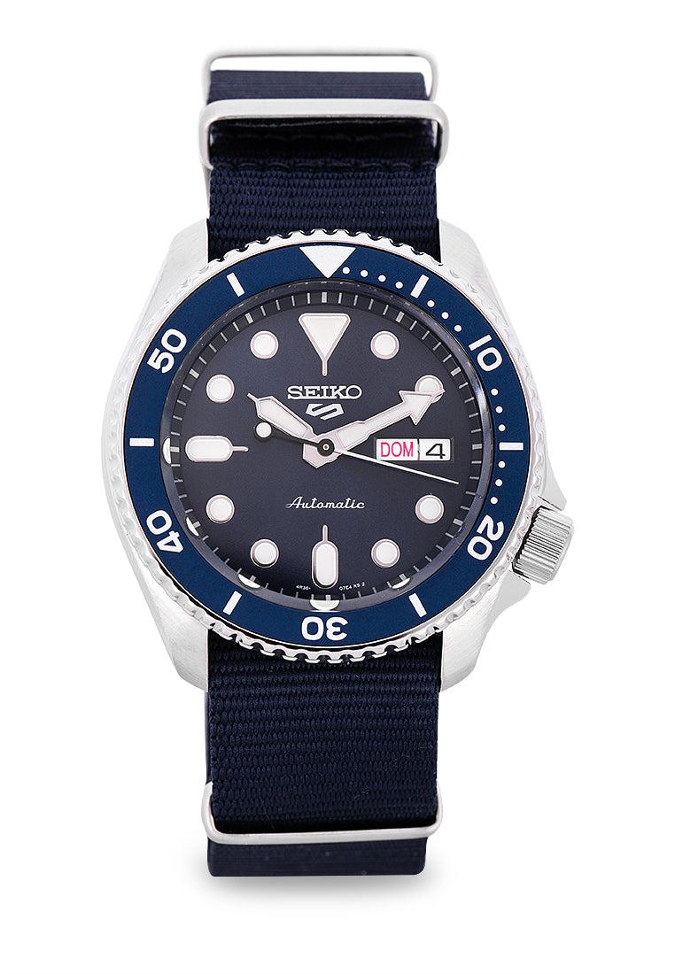 Seiko 5 SRPD51K2 Sports Blue Nylon Strap Automatic Watch for Men-Watch Portal Philippines