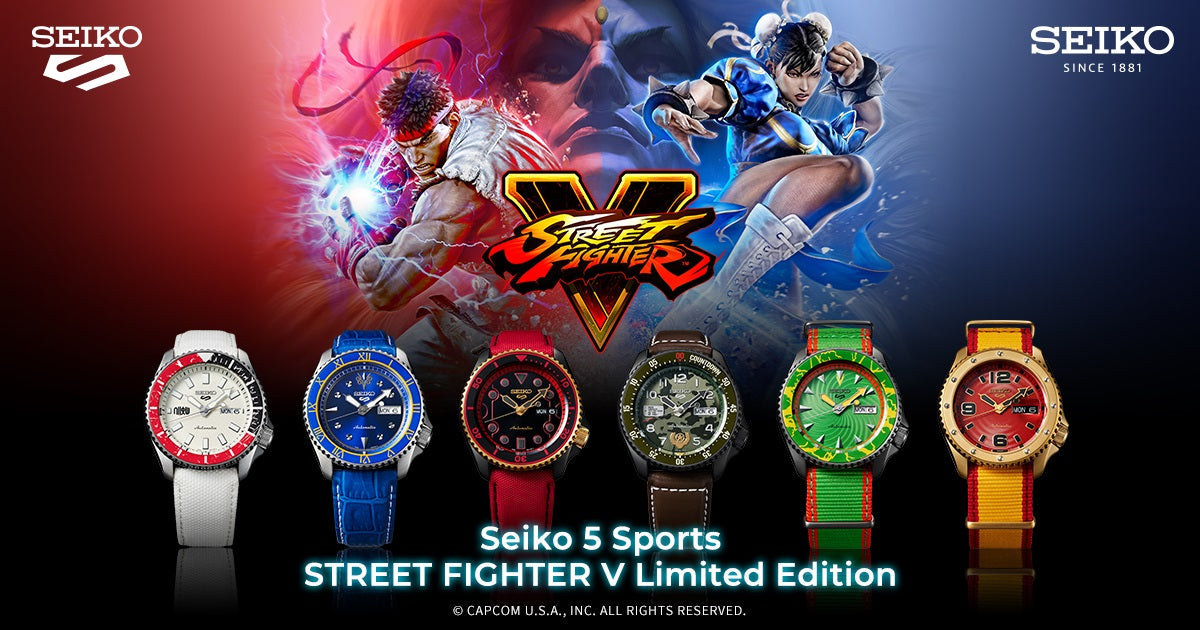 Seiko 5 SRPF17K1 Street Fighter "Chun Li" Automatic Watch for Men's-Watch Portal Philippines