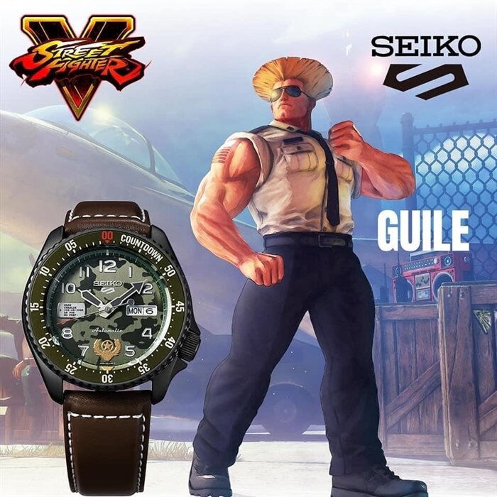 Seiko 5 SRPF21K1 Street Fighter "Guile" Automatic Watch for Men's-Watch Portal Philippines