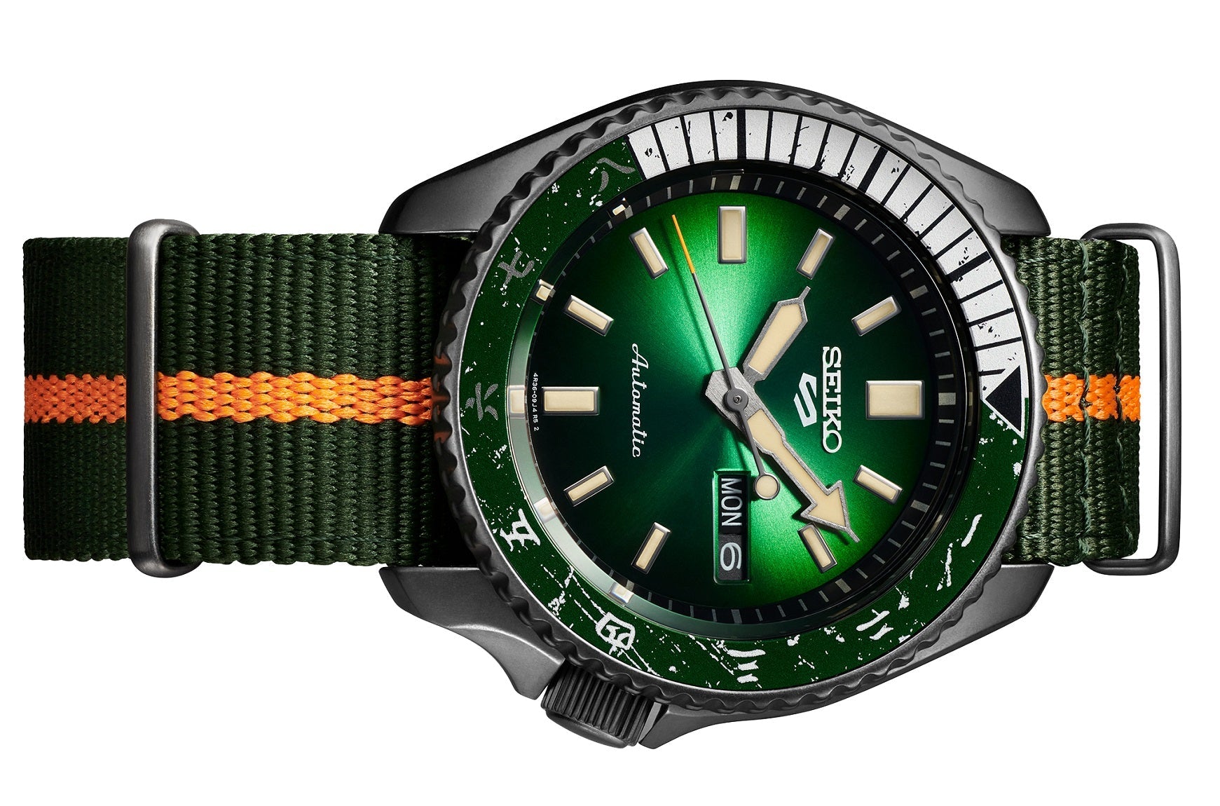 Seiko 5 SRPF73K1 Naruto Series Rock Lee Limited Edition Automatic Watch for Men's-Watch Portal Philippines