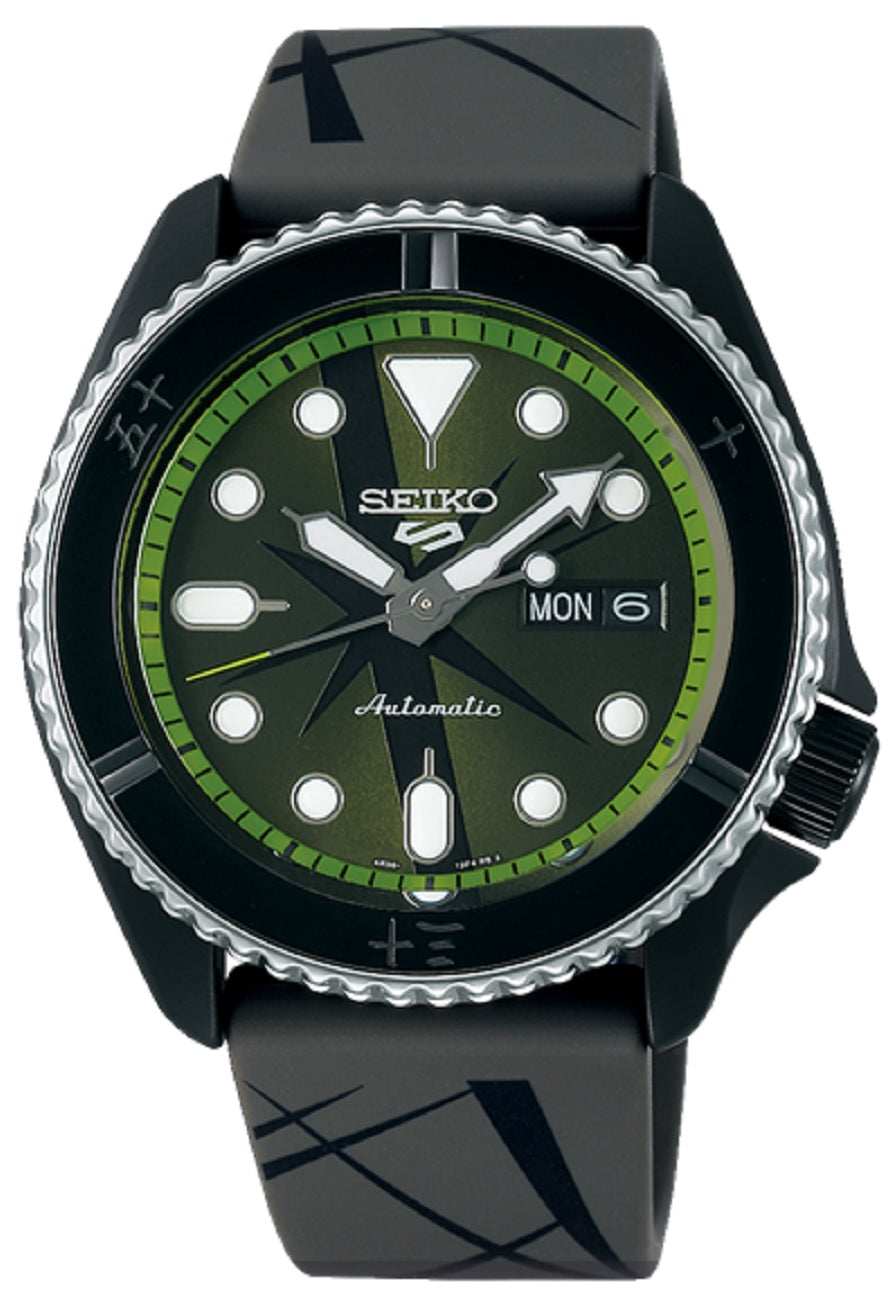 Seiko 5 SRPH67K1 Sports One Piece Zoro Limited Edition Automatic Watch Men-Watch Portal Philippines