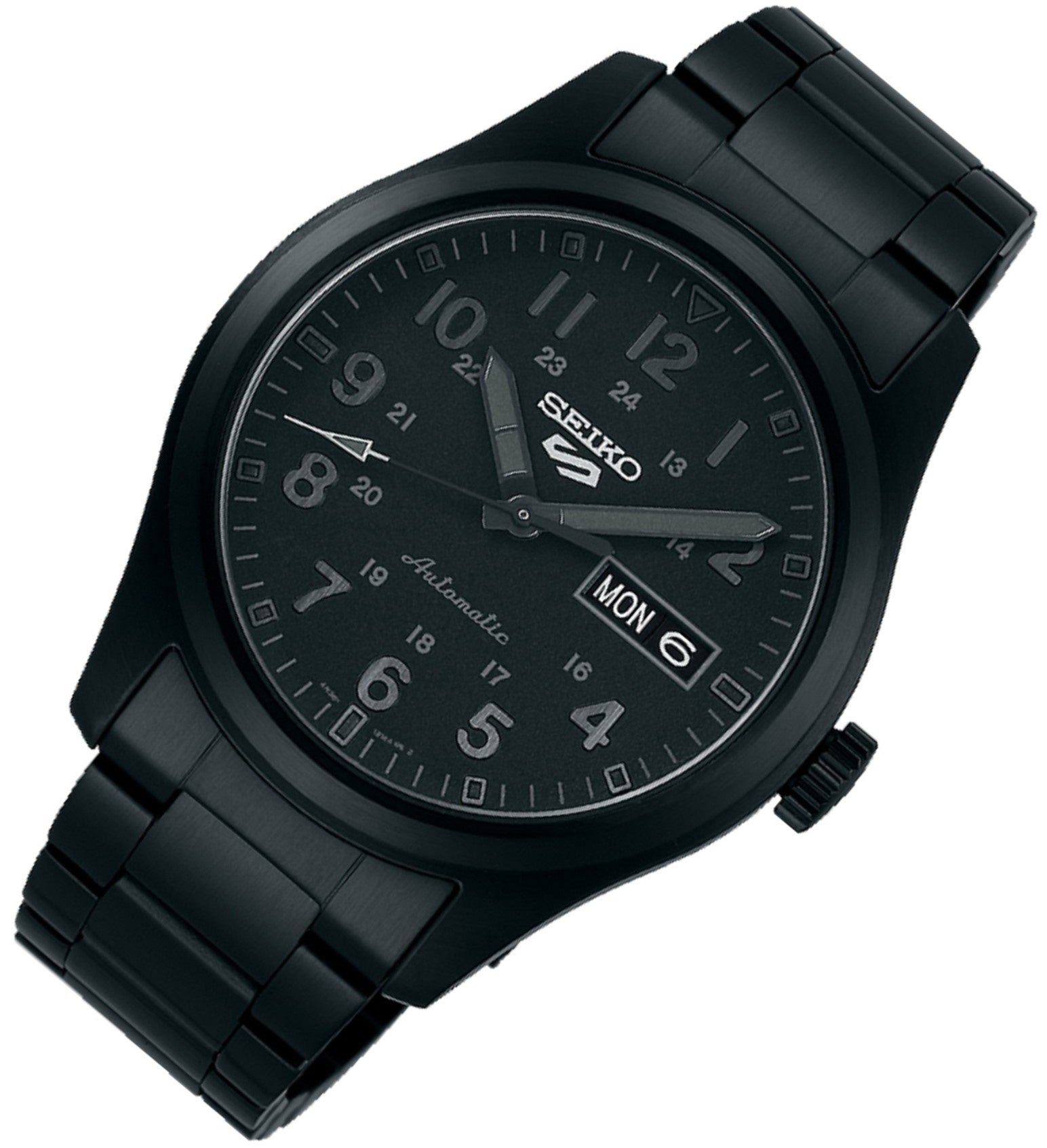 Seiko 5 SRPJ09K1 Sports Automatic Black Stainless Watch for Men-Watch Portal Philippines