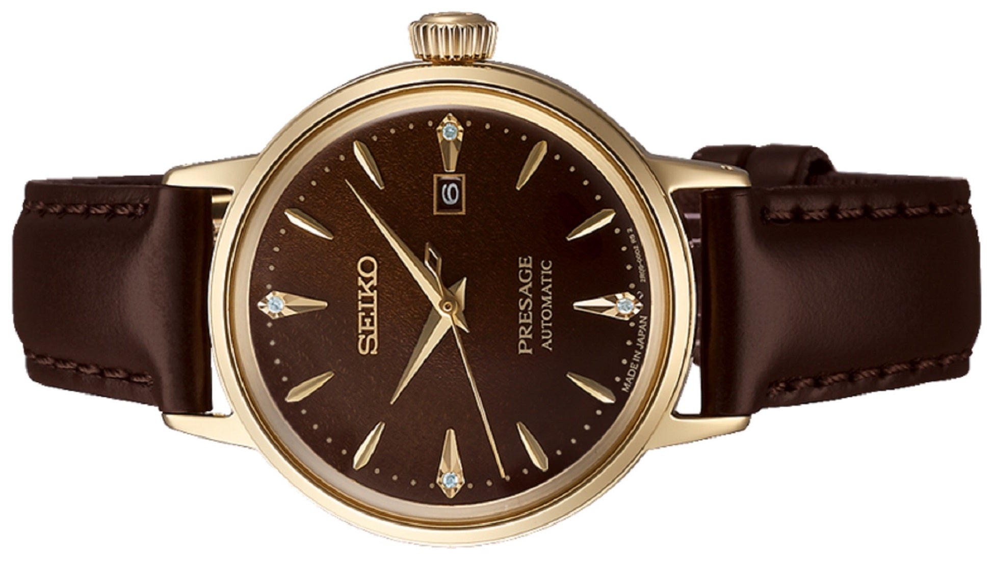 Seiko Presage Cocktail Time SRE020J1 "Jamaican Coffee" Automatic Watch for Women-Watch Portal Philippines