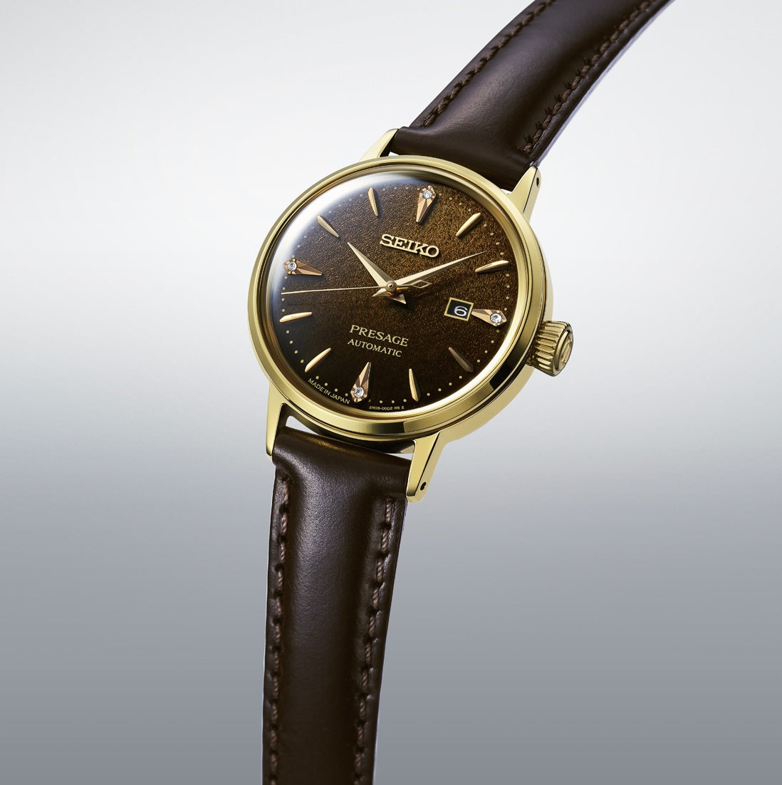 Seiko Presage Cocktail Time SRE020J1 "Jamaican Coffee" Automatic Watch for Women-Watch Portal Philippines