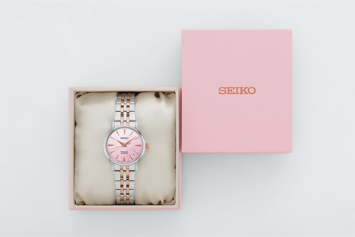 Seiko Presage Cocktail Time SRPM06J1 "Sakura Aviation Springtime" LE Automatic Watch for Women-Watch Portal Philippines