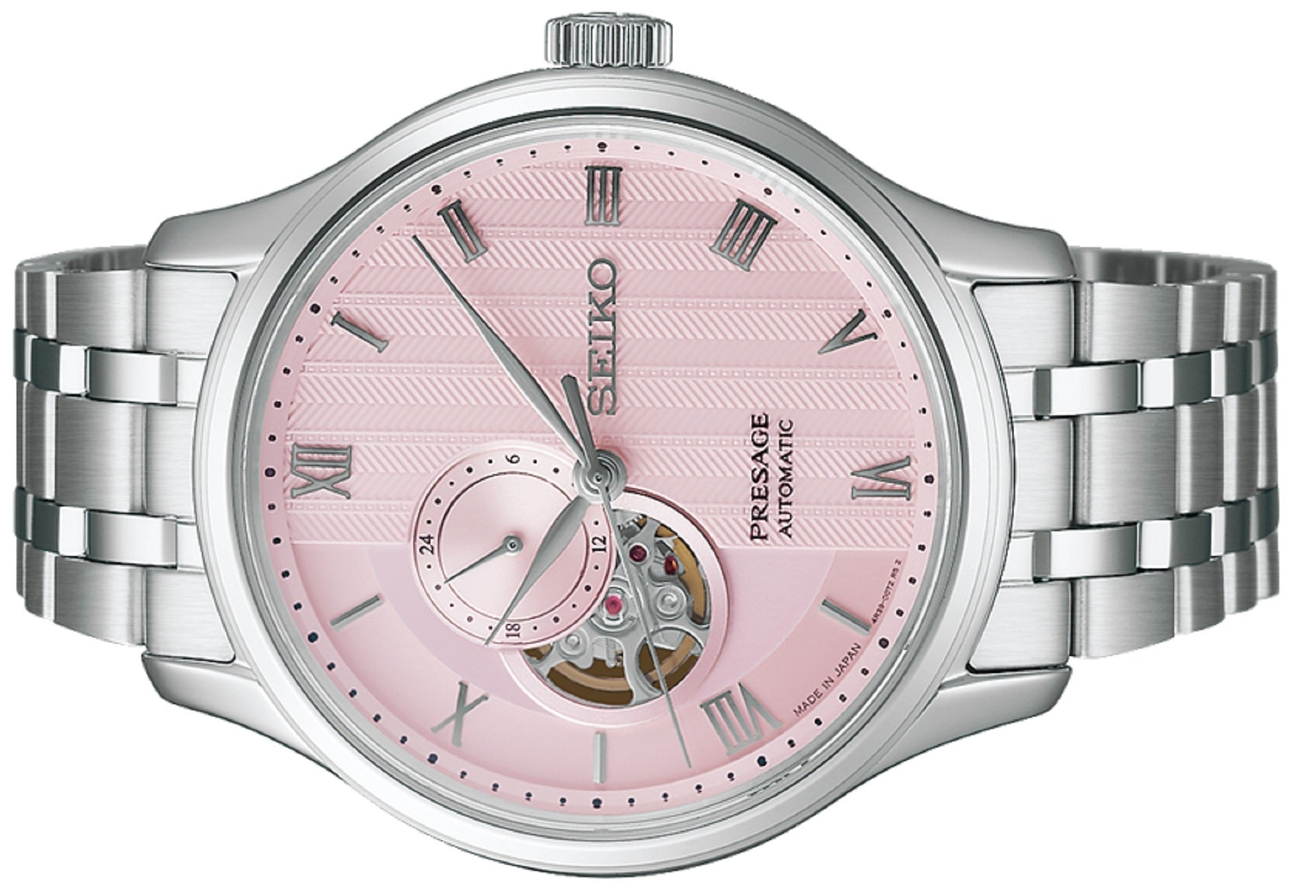 Seiko Presage SSA465J1 "Zen Garden Kyoto Cherry Blossom" Open Heart Automatic Watch-Watch Portal Philippines