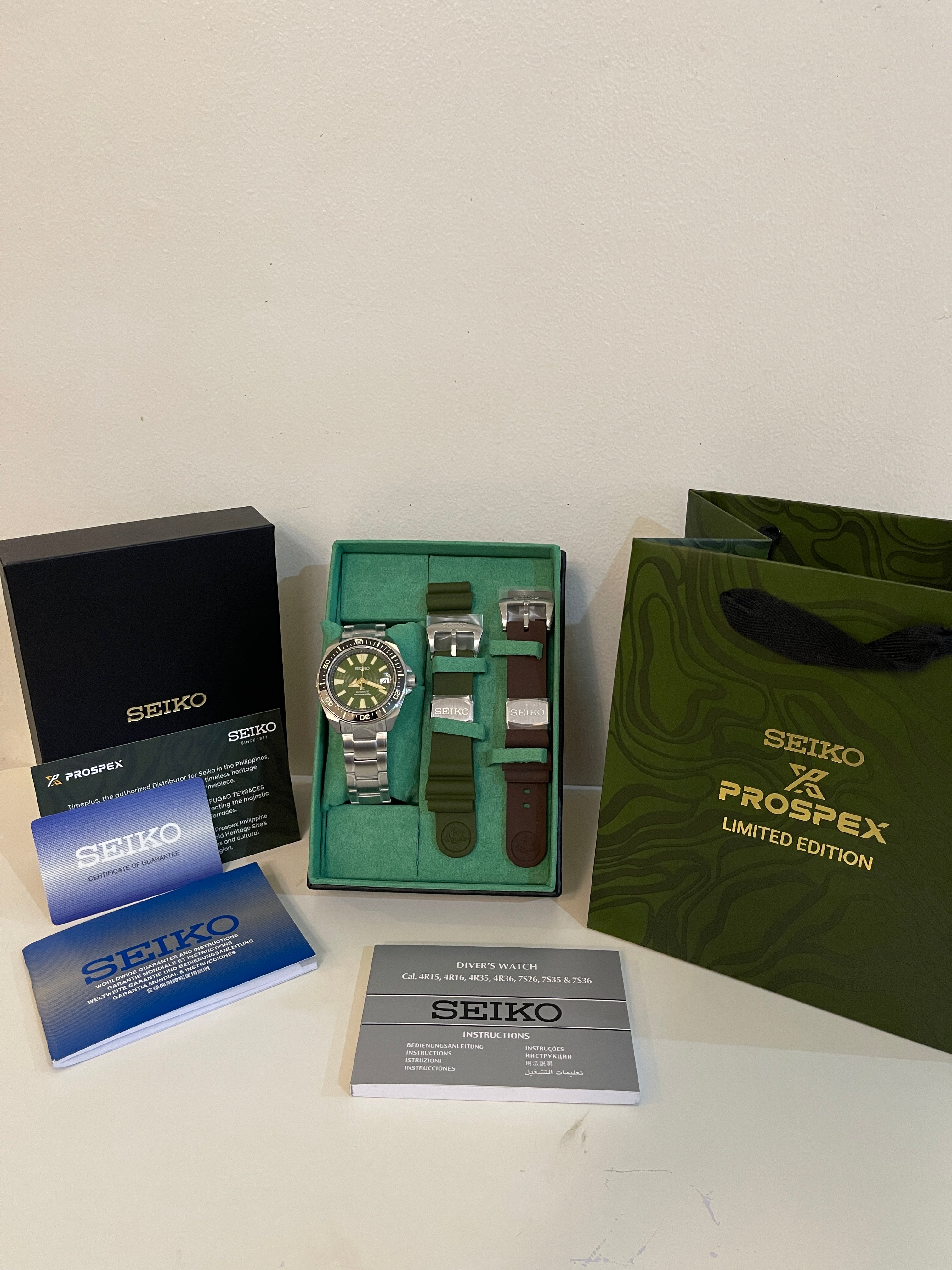 Seiko Prospex SRPK59K1 Rice Terraces 4th Philippines Limited Ed Automatic Watch-Watch Portal Philippines