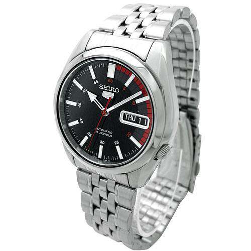 SEIKO SNK375K1 Automatic Silver Stainless Steel Watch for Men-Watch Portal Philippines
