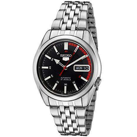 SEIKO SNK375K1 Automatic Silver Stainless Steel Watch for Men-Watch Portal Philippines
