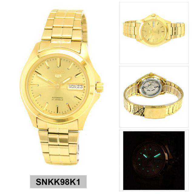 SEIKO SNKK98K1 Automatic Gold Stainless Steel Watch for Men-Watch Portal Philippines