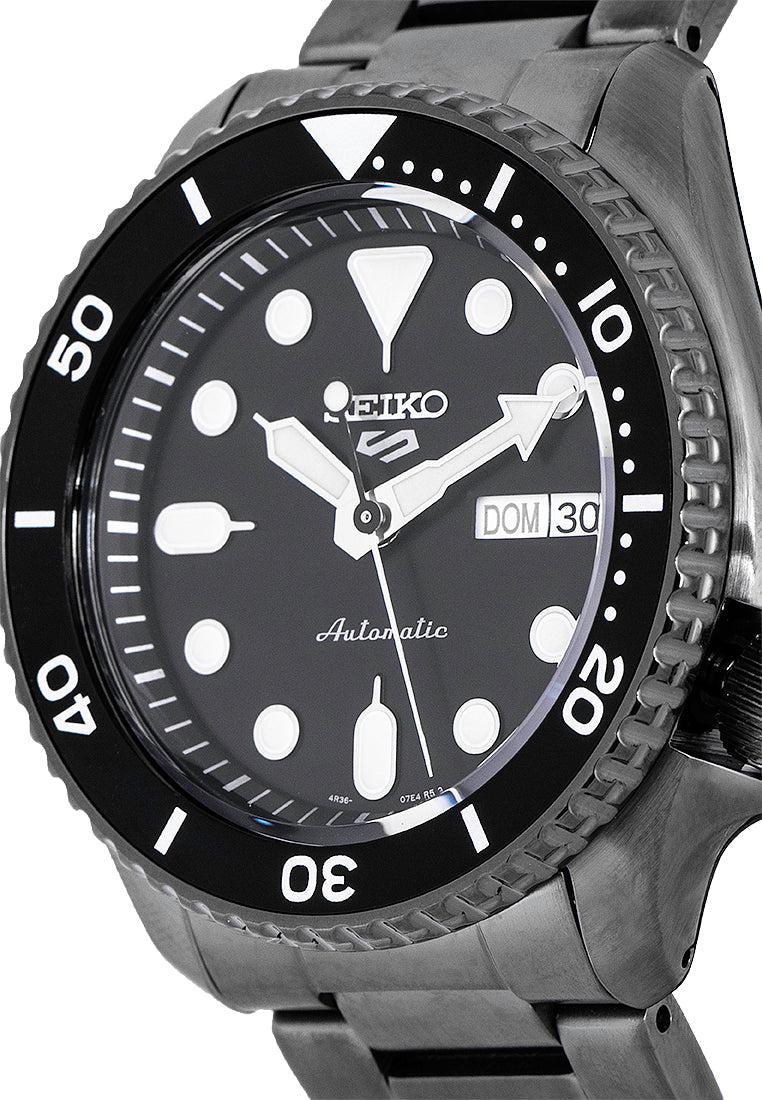 SEIKO SRPD65K1 Black Stainless Steel Automatic Watch Men-Watch Portal Philippines