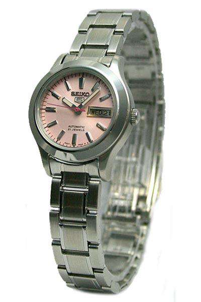 SEIKO SYMD91K1 Automatic Silver Stainless Steel Pink Dial Watch for Women-Watch Portal Philippines