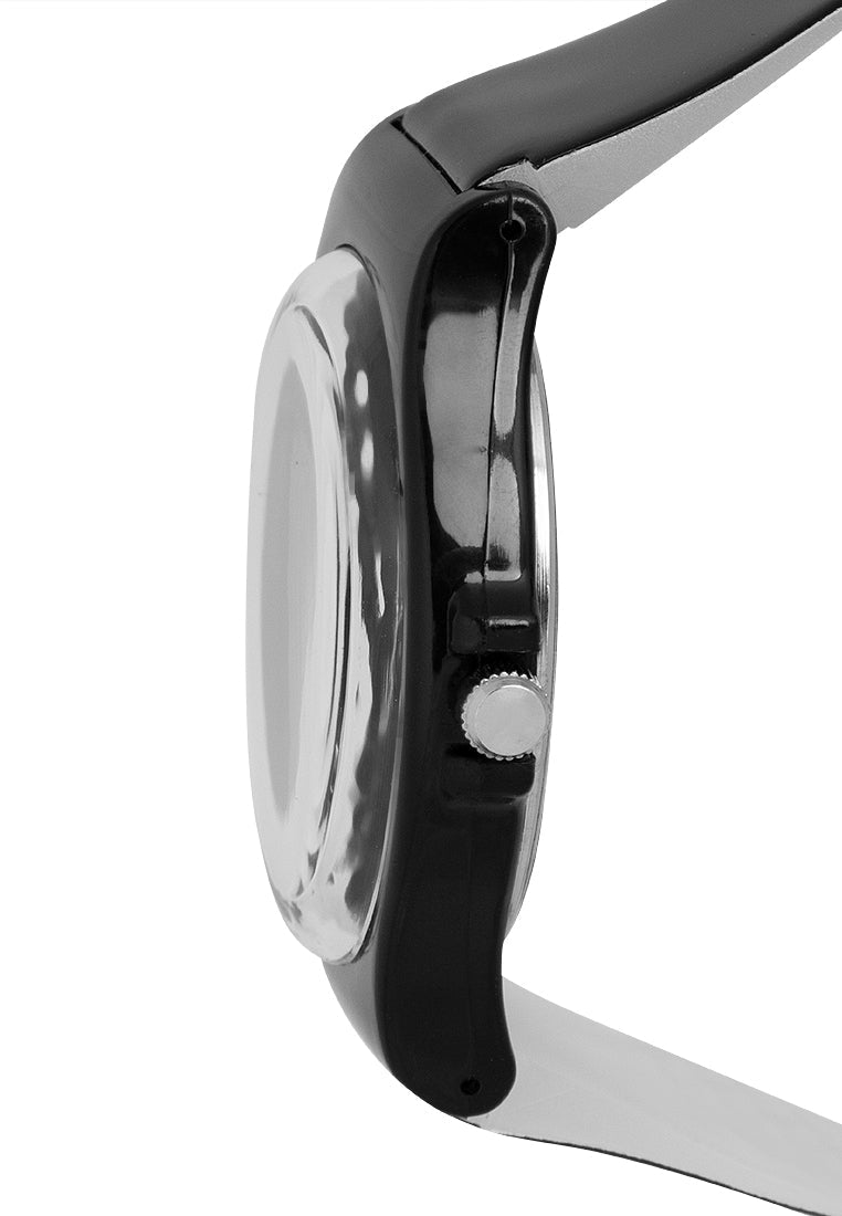 Valentino 20121131-Black Plastic Strap Watch For Men and Women-Watch Portal Philippines