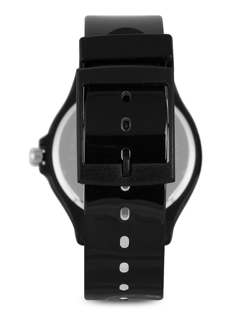 Valentino 20121131-Black Plastic Strap Watch For Men and Women-Watch Portal Philippines