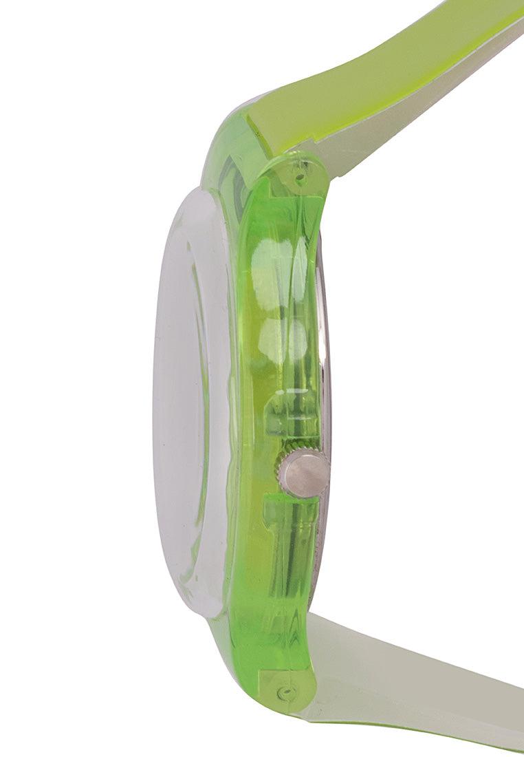 Valentino 20121131-Light Green Plastic Strap Watch For Men And Women-Watch Portal Philippines
