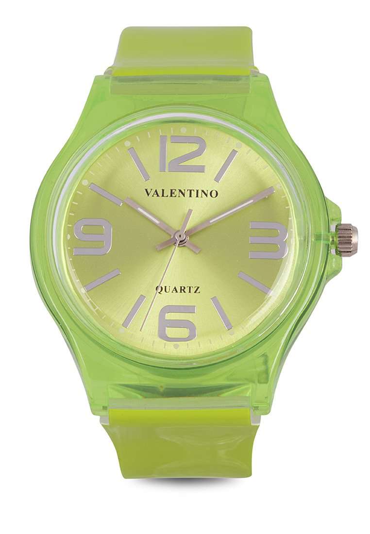 Valentino 20121131-NEW LIGHT GREEN Plastic Strap Watch for Women-Watch Portal Philippines