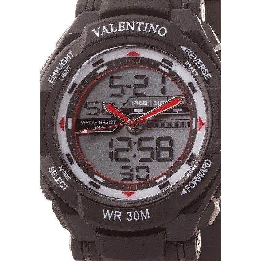 Valentino 20121208-BLACK SPORTS DIGI ANA G MEN RUBBER STRAP Watch for Men-Watch Portal Philippines