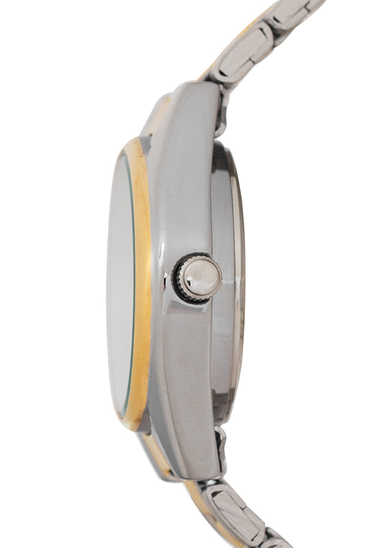 Valentino 20121507-TWO TONE-BLACK DIAL Analog Stainless Band Watch for Women-Watch Portal Philippines