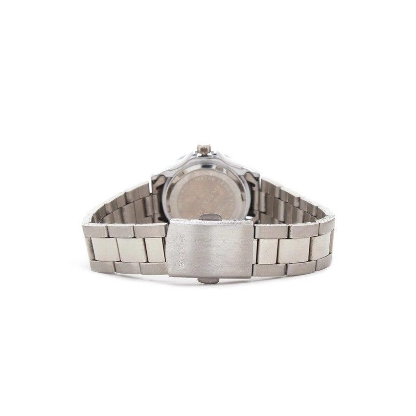 Valentino 20121588-SILVER - BLACK DIAL Y-MASTER IP WHITE STYLE L STAINLESS BAND STRAP Watch for Women-Watch Portal Philippines