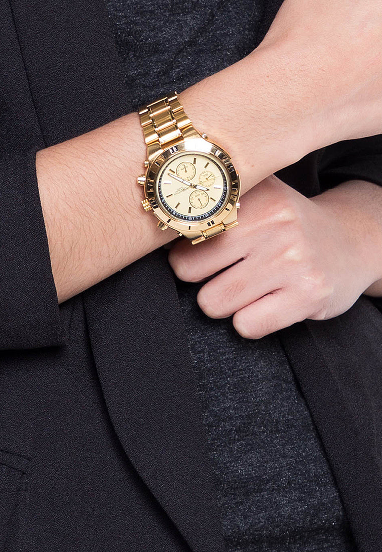 Valentino 20121649-GOLD - GOLD DIAL Analog Stainless Band Watch for Unisex-Watch Portal Philippines