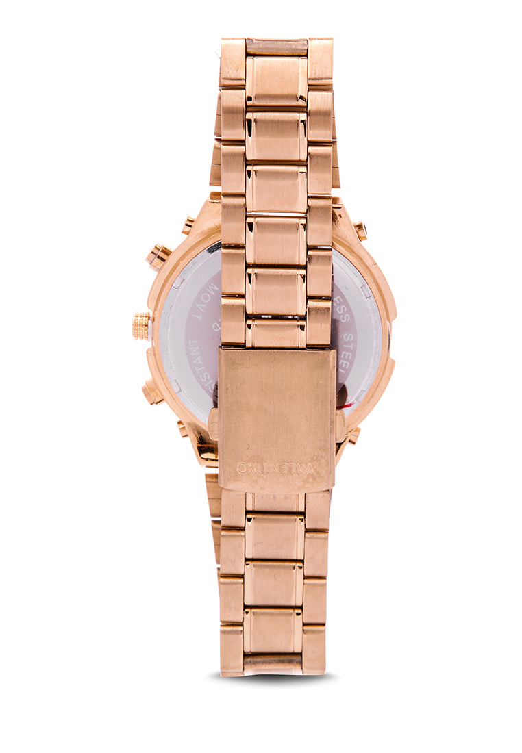 Valentino 20121649-GOLD - SILVER DIAL Analog Stainless Band Watch for Unisex-Watch Portal Philippines