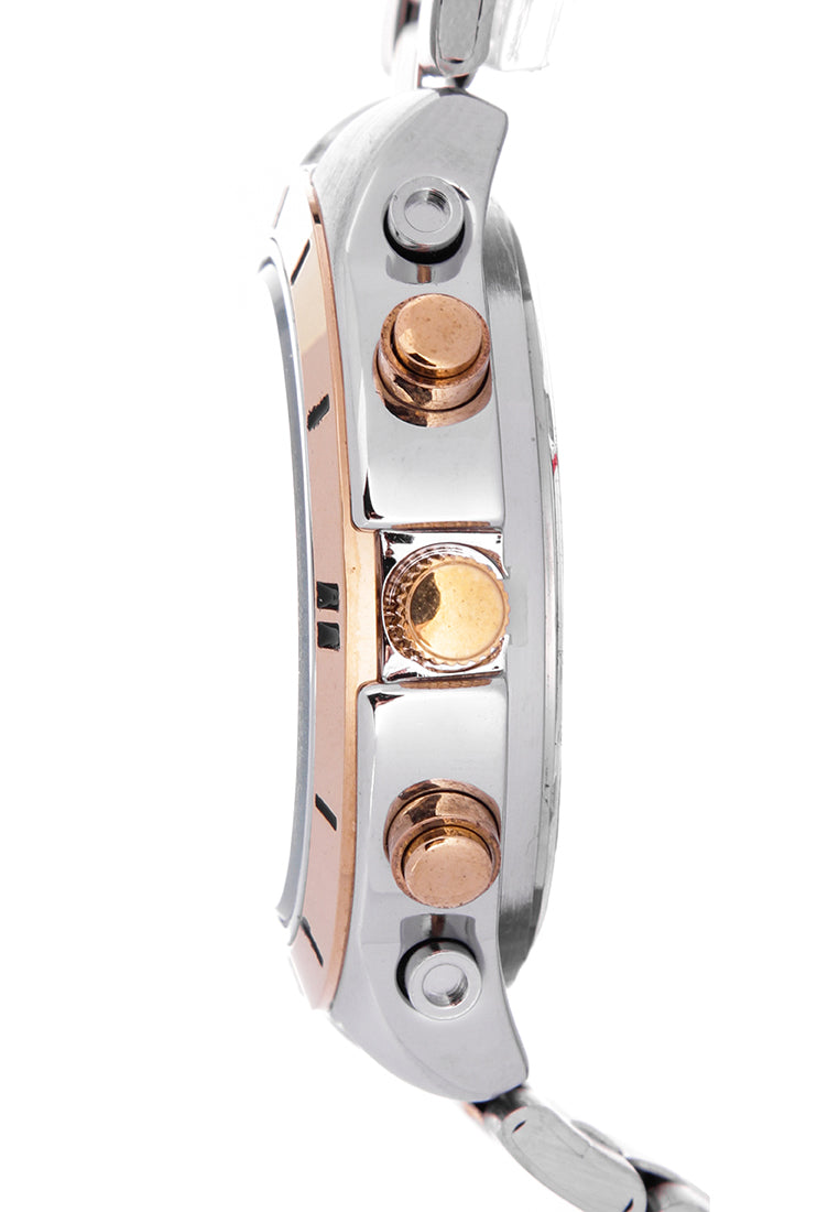 Valentino 20121649-TWO TONE - GOLD DIAL Analog Stainless Band Watch for Unisex-Watch Portal Philippines