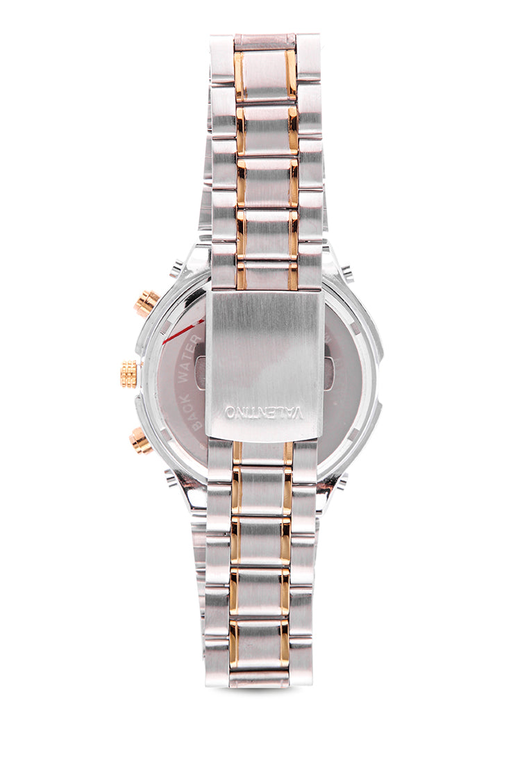 Valentino 20121649-TWO TONE - GOLD DIAL Analog Stainless Band Watch for Unisex-Watch Portal Philippines