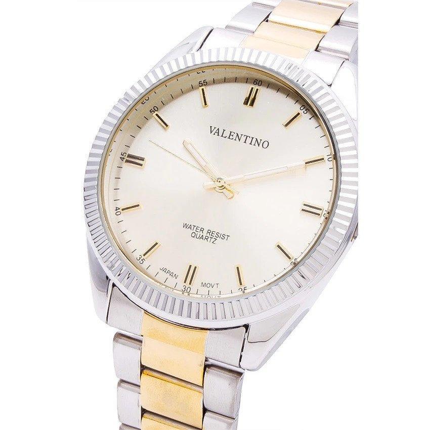 Valentino 20121677-TWO TONE - GOLD DIAL CASIO IP GLD MTL STYLE G STAINLESS BAND STRAP Watch for Men-Watch Portal Philippines