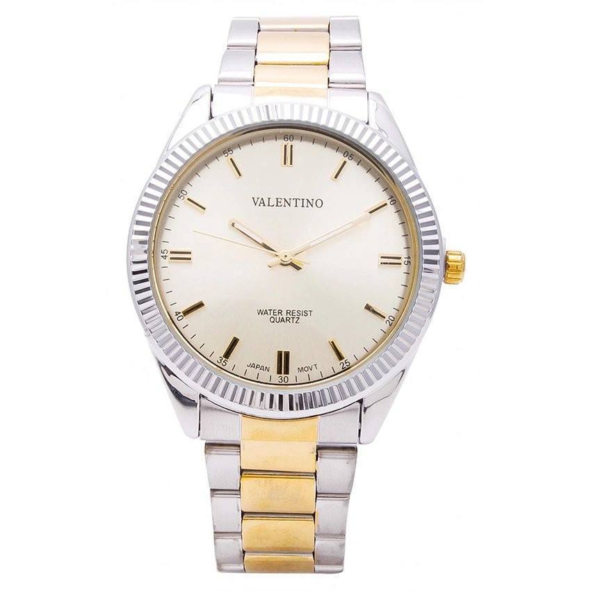 Valentino 20121677-TWO TONE - GOLD DIAL CASIO IP GLD MTL STYLE G STAINLESS BAND STRAP Watch for Men-Watch Portal Philippines